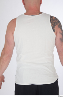 Yury dressed sports upper body white tank top 0005.jpg